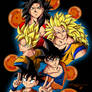 Son Goku Stages Colors Low Res