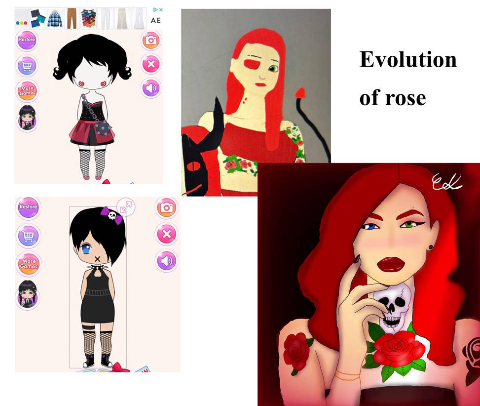 Evolution of Rosie Ruby Smith Aclamay by Aclamay on DeviantArt