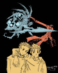 Trigun - Vash and Knives