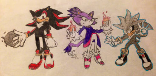 Shadow, Blaze, and Silver