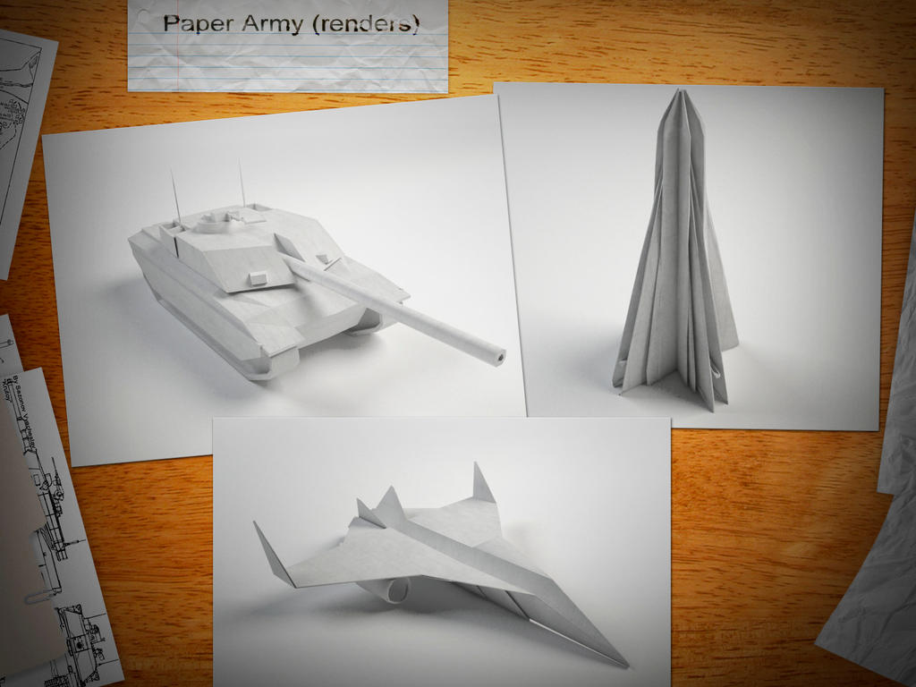 Paper Army Renders by Krutoy242 on DeviantArt