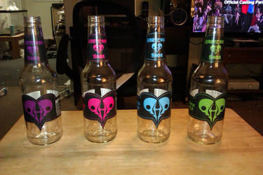 HartCore Soda Bottles with Labels