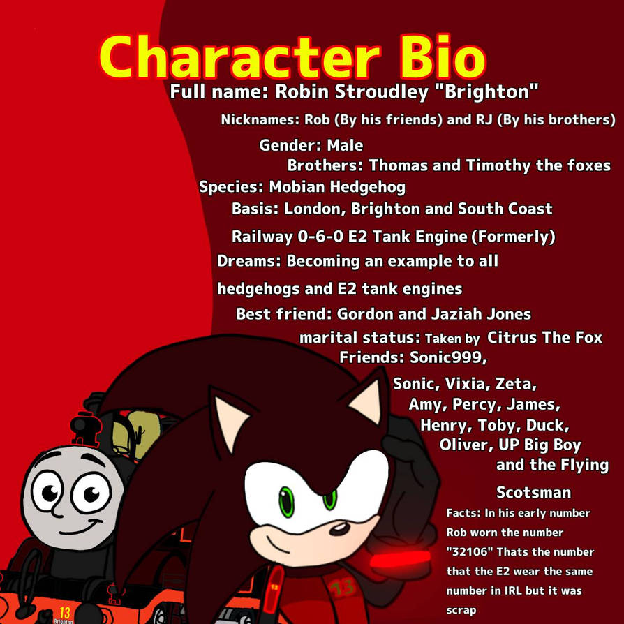 Bio Deviantart Rob's newest bio by ROBTHEMAINLINEE2 on DeviantArt