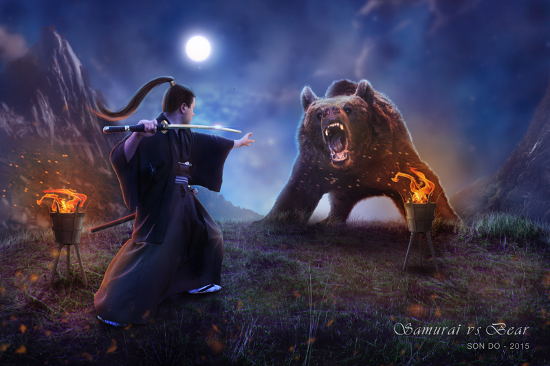 Samurai vs Bear