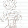 Vegeta gathering energy