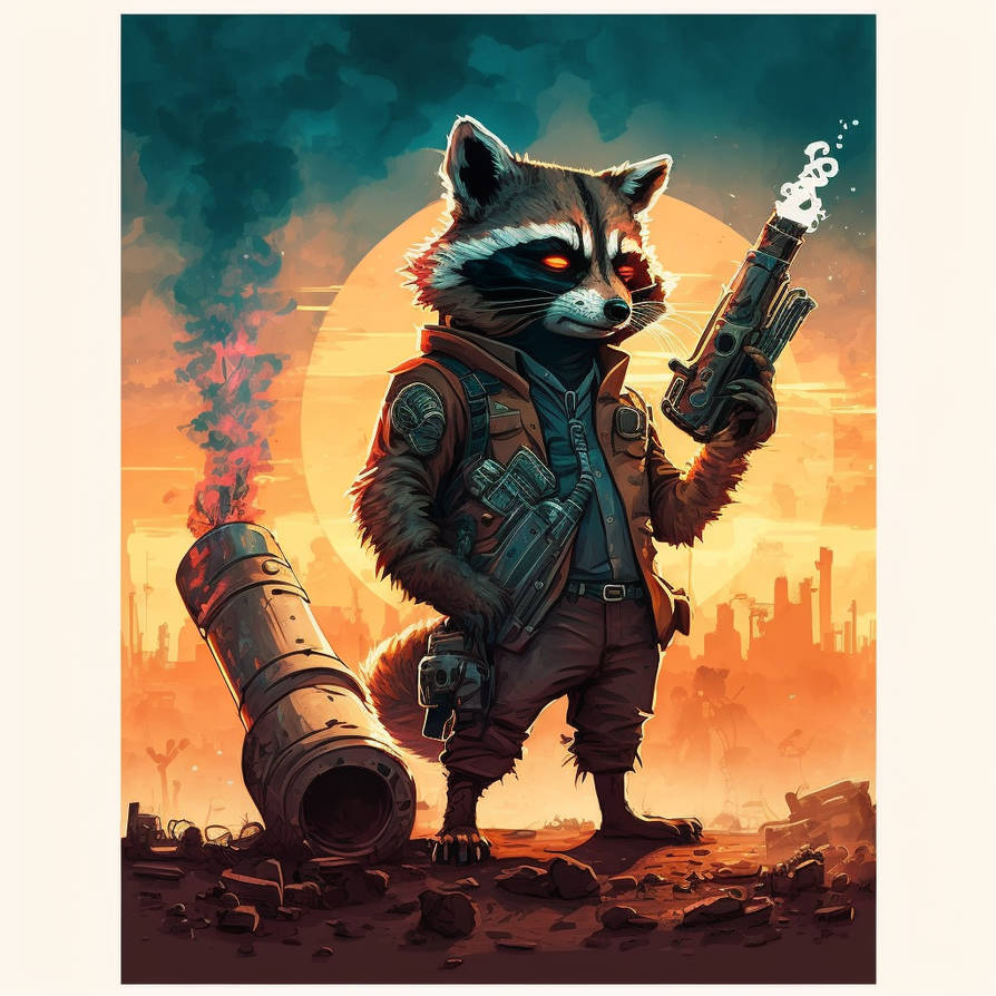 Weaponized Raccoon Raccoon holding a gun by AMH82 on DeviantArt