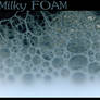 milky foam