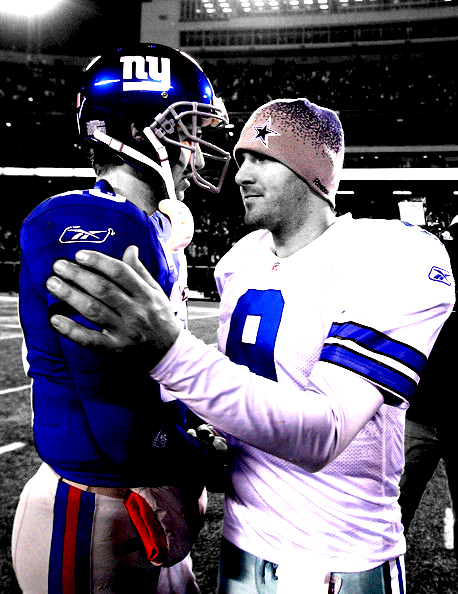 Tony Romo and Eli Manning