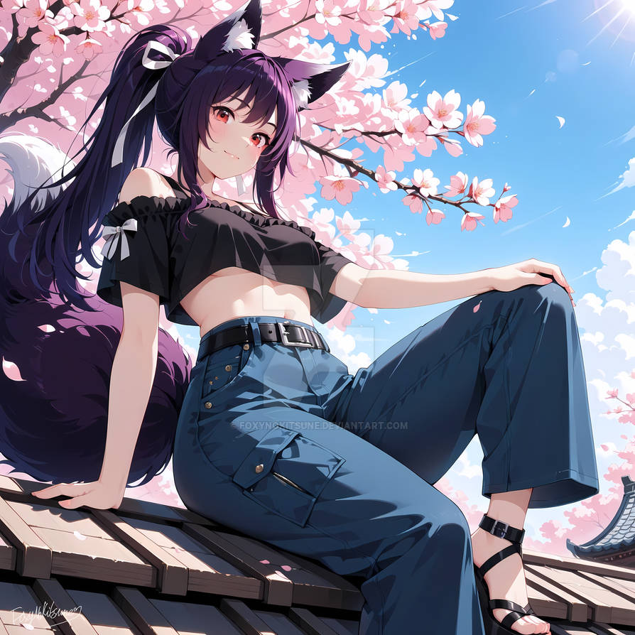 Seraphine with her new Rework Outfit (Ninja OC) by FoxyNoKitsune on ...