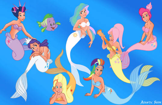 My Little Mermaid Friendship is Aquatic