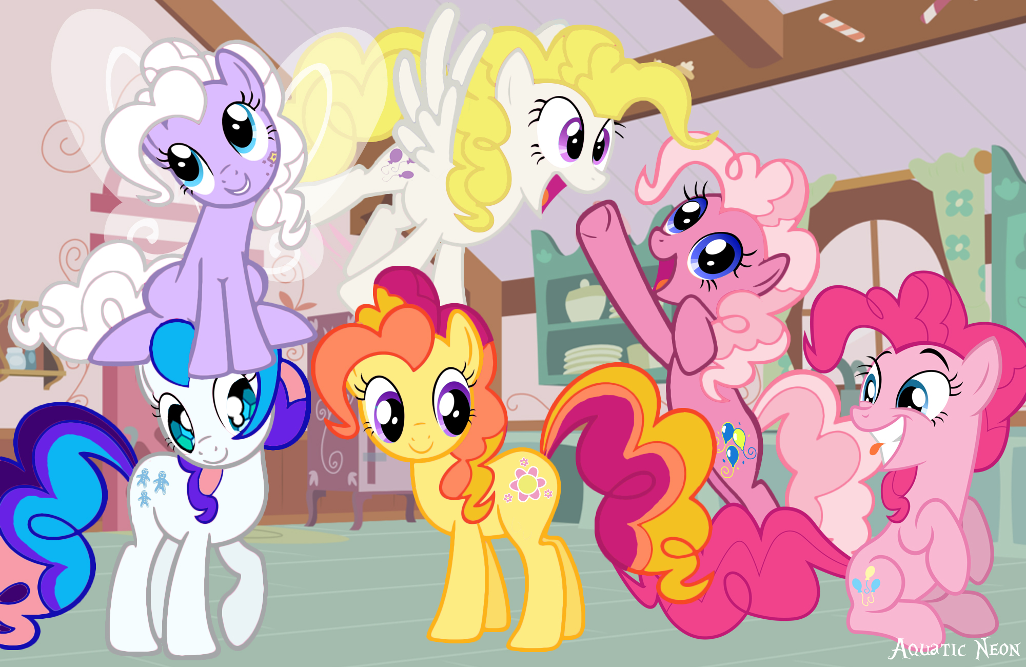 Pinkie Pie Relations by AquaticNeon