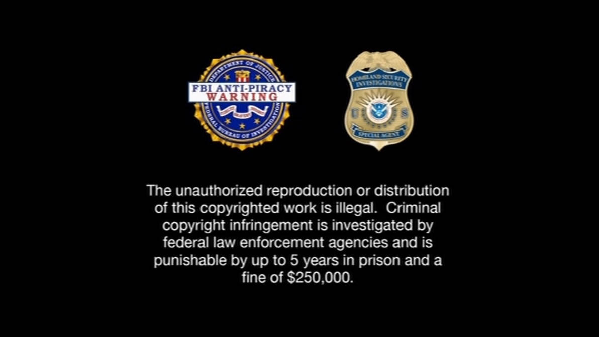 WB FBI Anti-Piracy Warning screen (2012-present) A by Ninjaaaron on ...