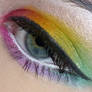 Rainbow makeup