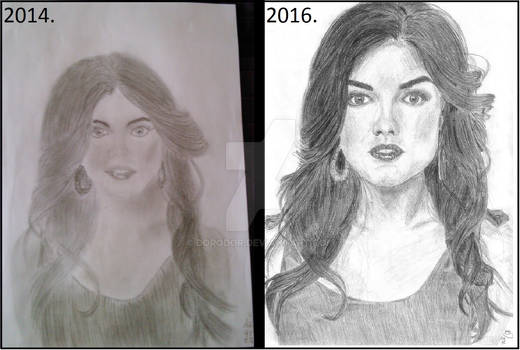 Improvement drawing of Lucy Hale