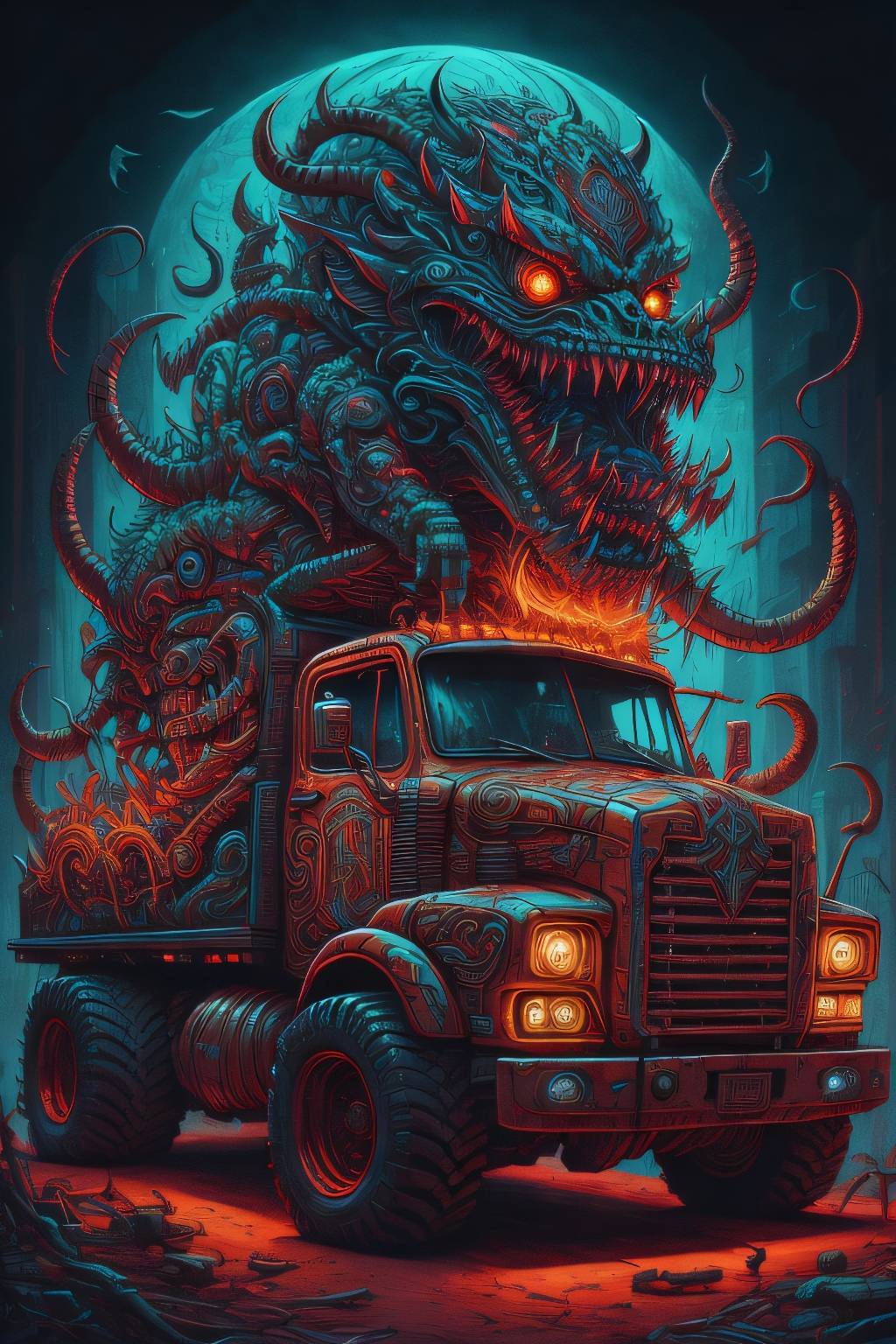 Demon truck by Paranormal-ghouls on DeviantArt