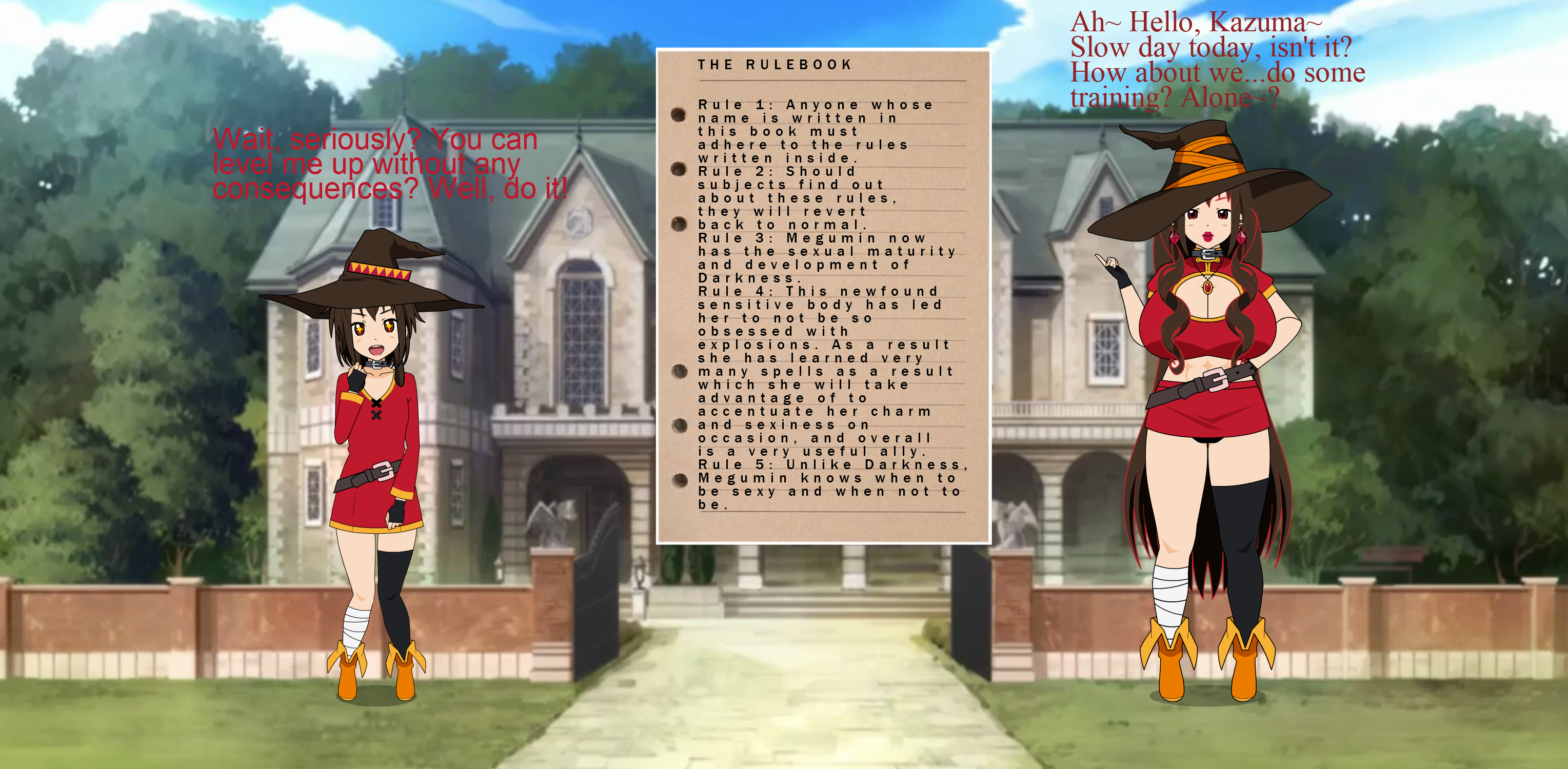 Double Ruler Megumin Rulebook: Megumin by MissEzzyMoreno on DeviantArt