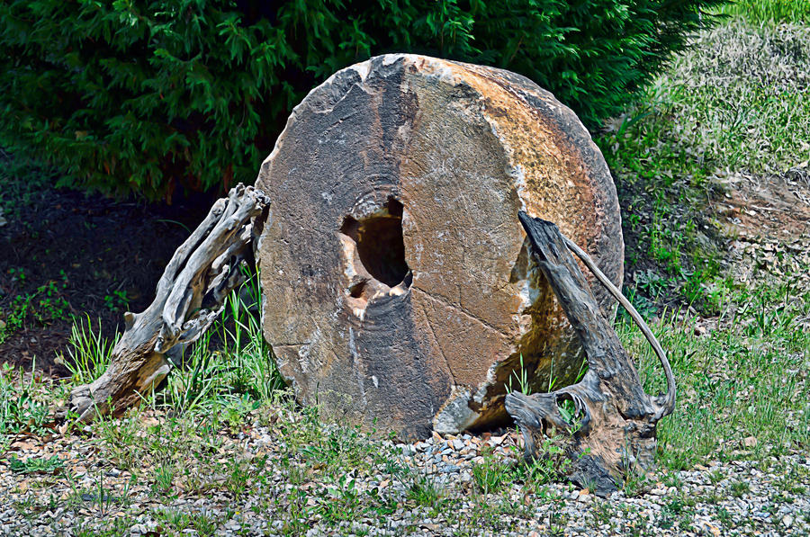 old mill stone