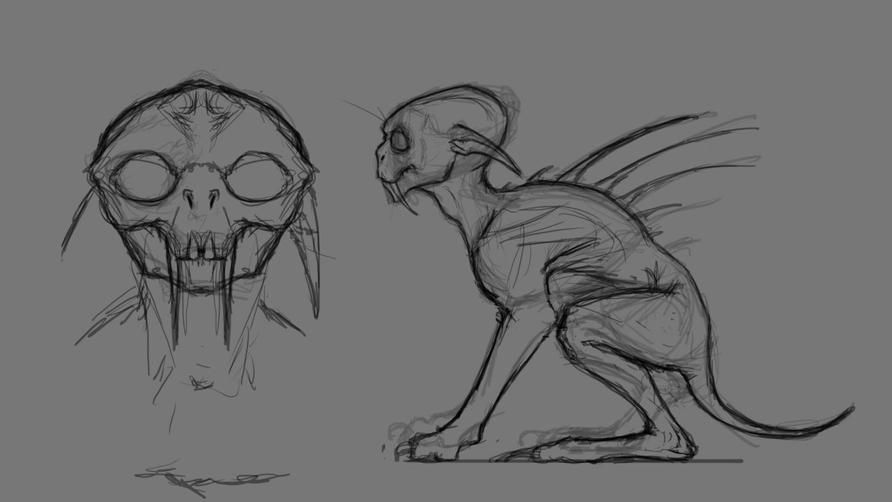 Doodle of Updated Chupacabra by justverydifferent on DeviantArt