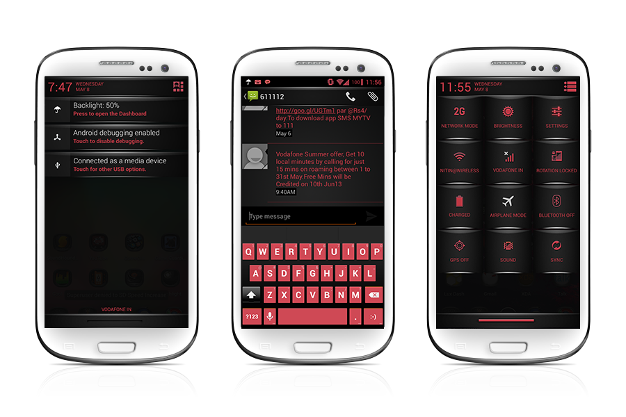 Red Fire Theme CM10.1