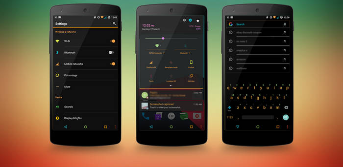 Pastel Colors Dark Theme CM13