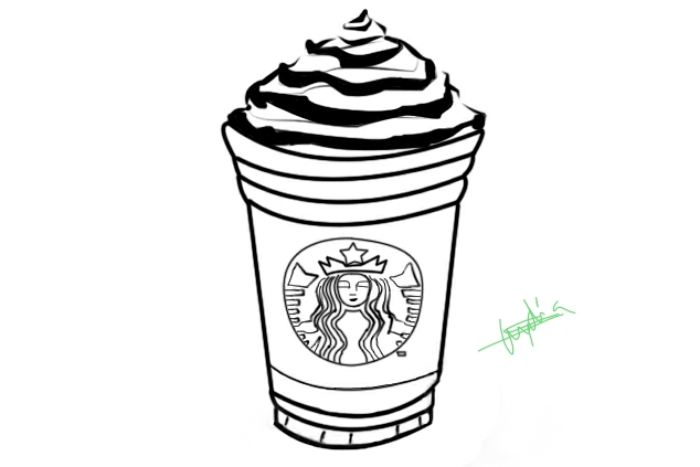 Starbucks Outline By Lylisima On DeviantArt starbucks-outline-by-lylisima-on-deviantart