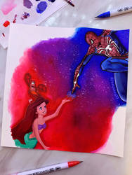 Spiderman + The Little Mermaid Crossover