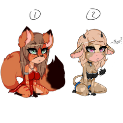 Adoptable Fox and Cow - CLOSED