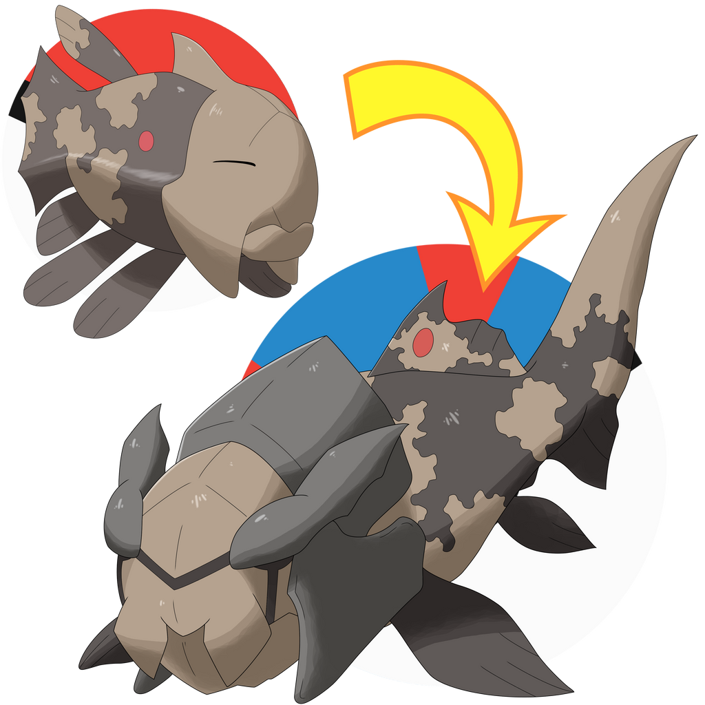 Relic Fakemon Relicanth and Relicleave (Fakemon) by YuuutsuNoNata on DeviantArt