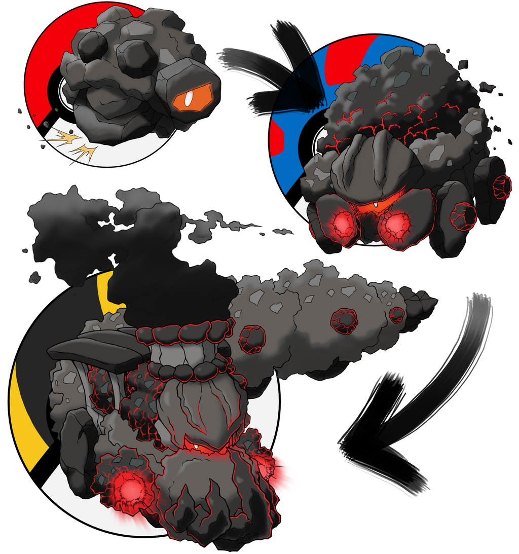 Evolution For Rolycoly Rolycoly, Carkol, and Tremengine by YuuutsuNoNata on DeviantArt