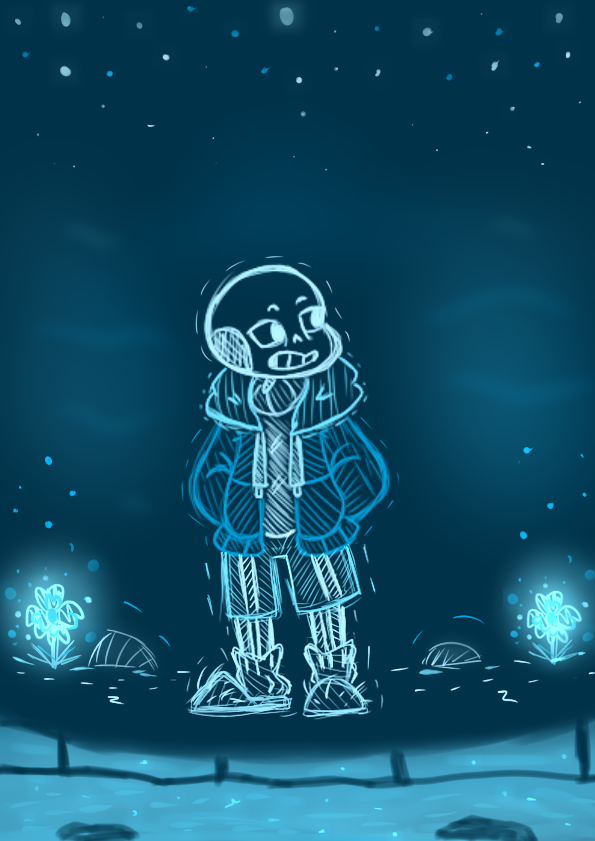 WATERFALL!DUST!SANS by higuysimenigma on DeviantArt