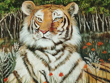 Harimau manis dan lucu