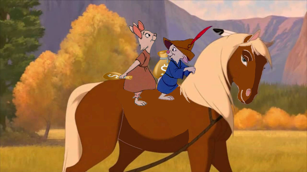 Skippy and Sis Rabbit rides Rain from Spirit by ErikHillenburg on ...