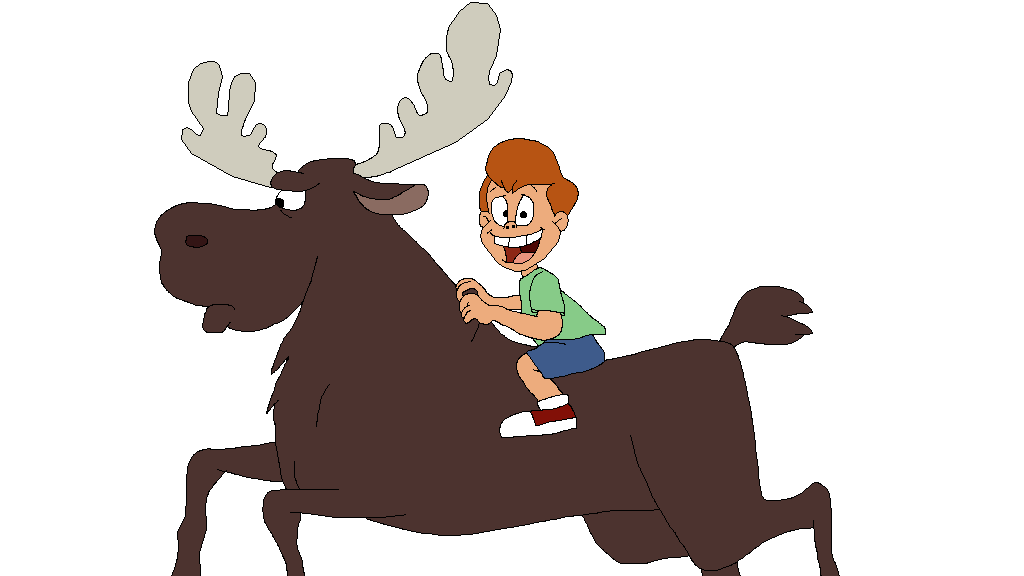 Loud Kiddington riding Moose by ErikHillenburg on DeviantArt