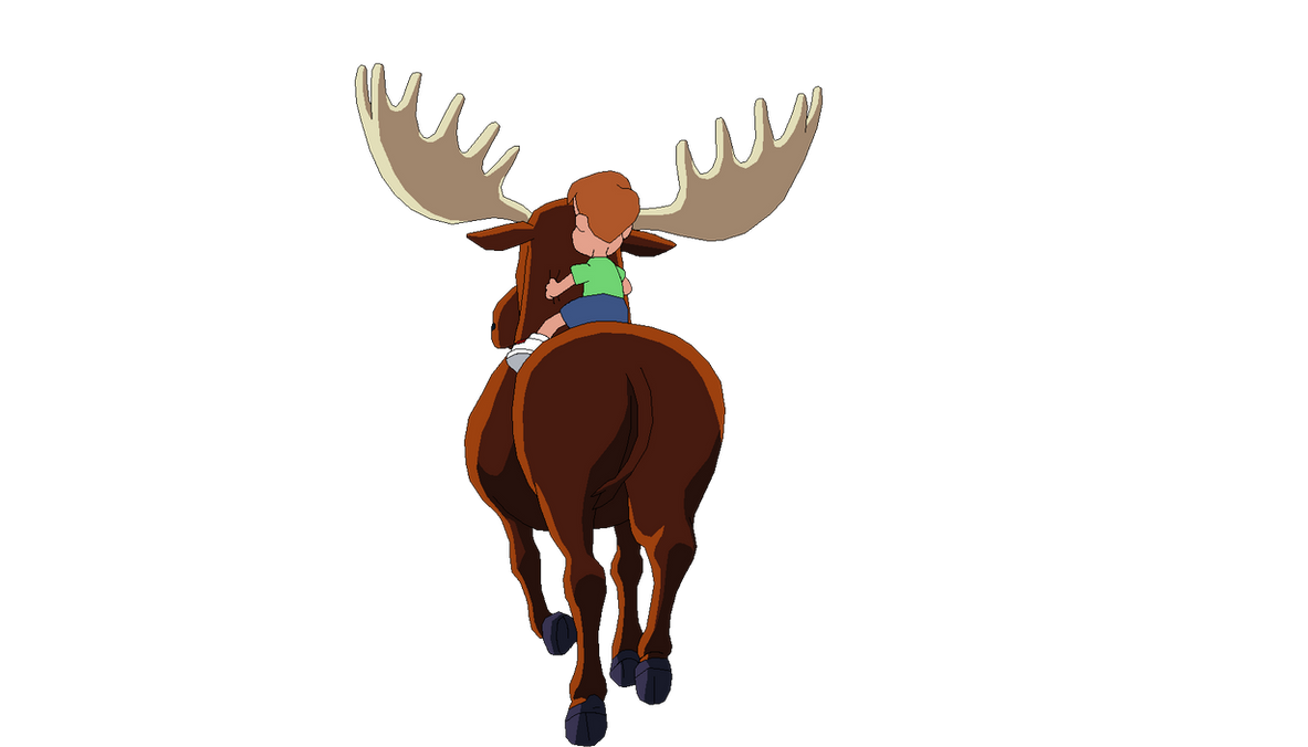 Loud Kiddington riding Moose 4 by ErikHillenburg on DeviantArt