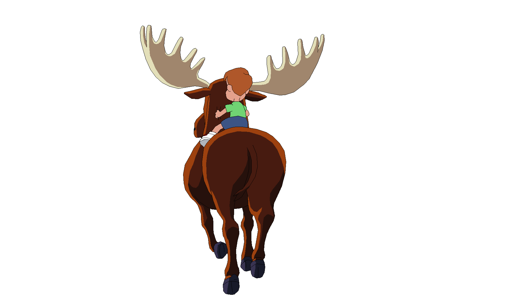 Loud Kiddington riding Moose 4 by ErikHillenburg on DeviantArt