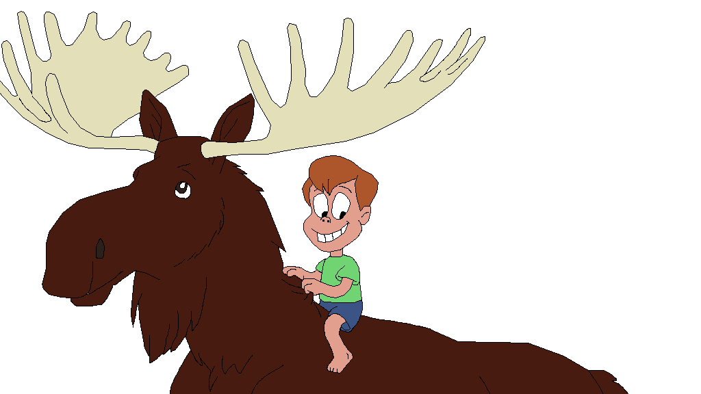 Loud Kiddington riding Moose 8 by ErikHillenburg on DeviantArt