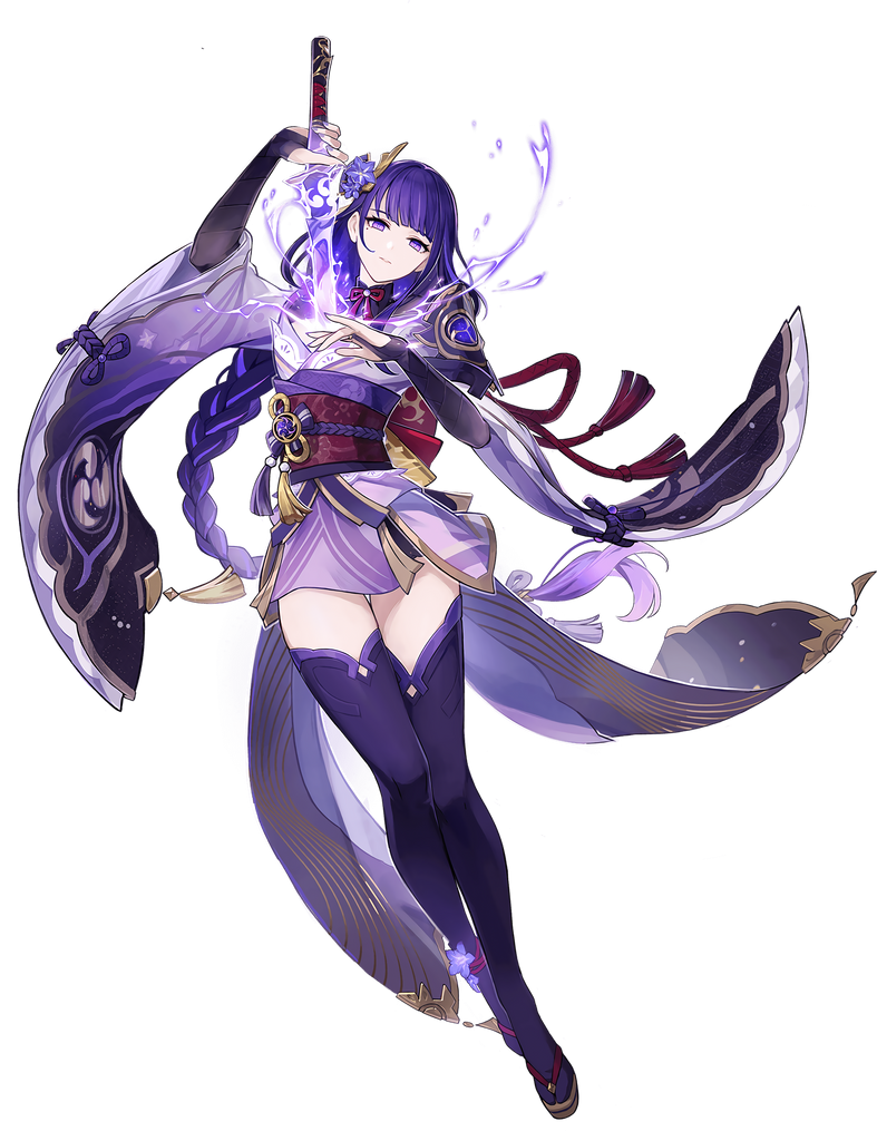 Shogun Raiden Genshin Impact Character Render by DEG5270 on DeviantArt