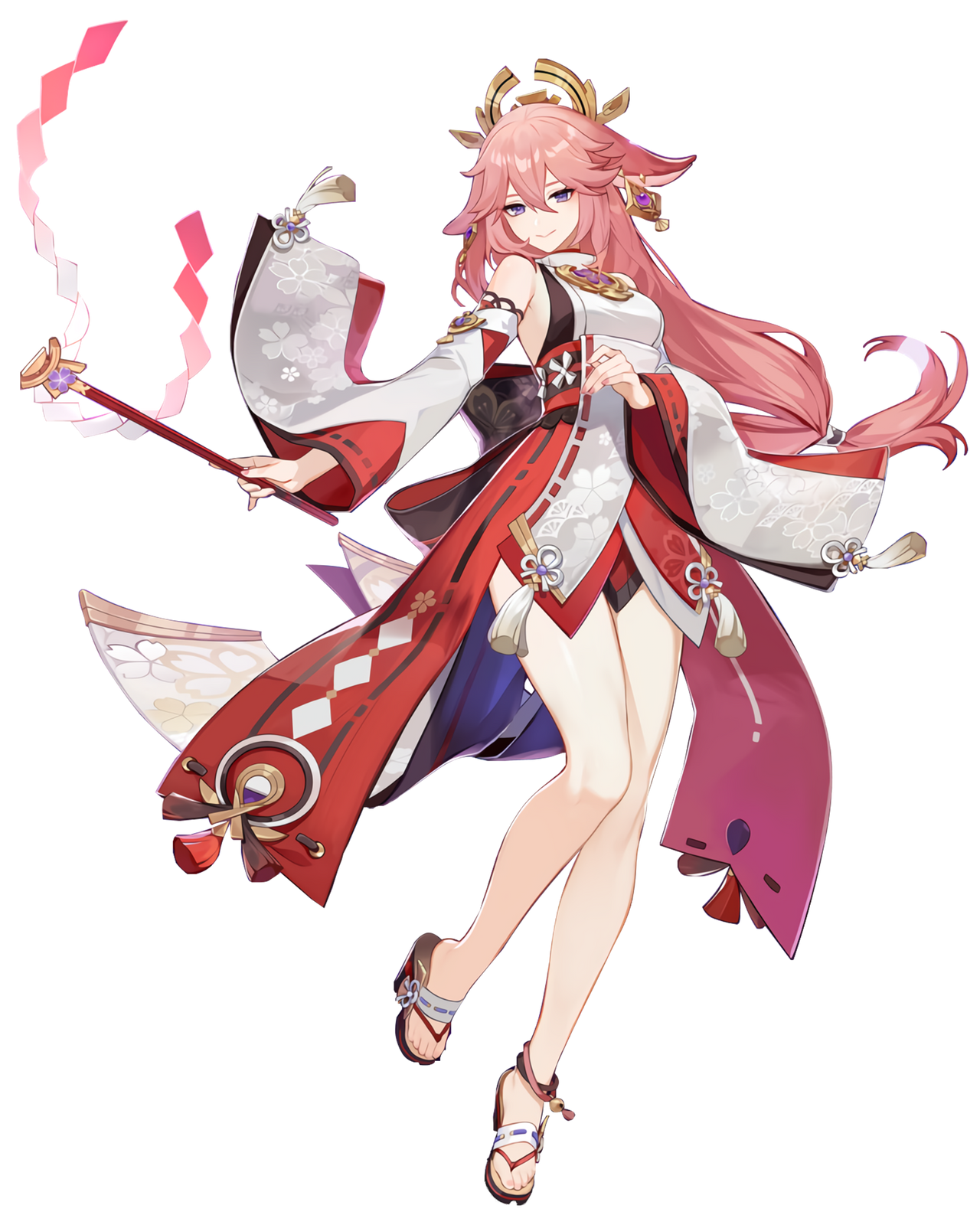 Yae Miko Genshin Impact Character Render by DEG5270 on DeviantArt