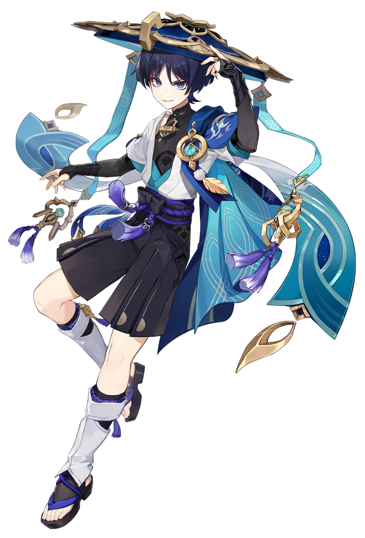 Wanderer Genshin Impact Character Render by DEG5270 on DeviantArt