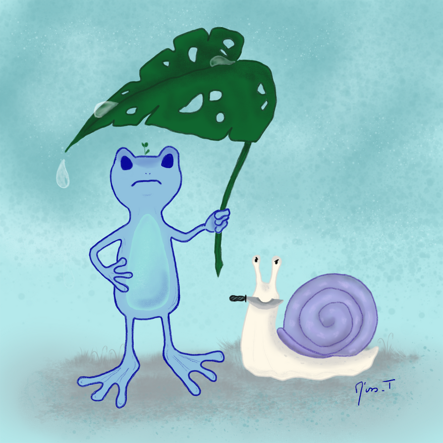 The Frog and the snail by MissTanuki on DeviantArt