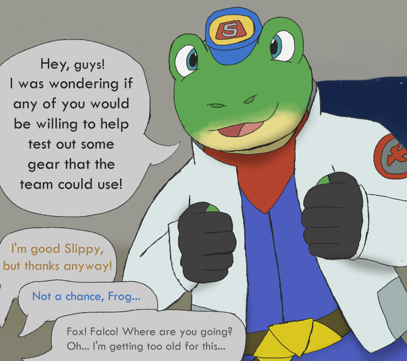 StarFox - Slippy Toad needs some help! by AstroWonder98 on DeviantArt