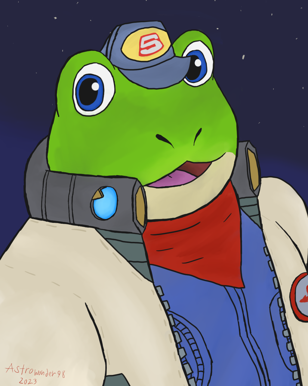 StarFox - Slippy Toad (2023) by AstroWonder98 on DeviantArt