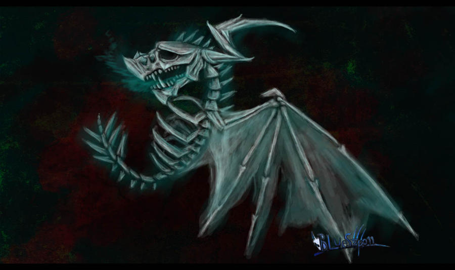 Db Skeleton dragon skeleton by BlueSzpon on DeviantArt