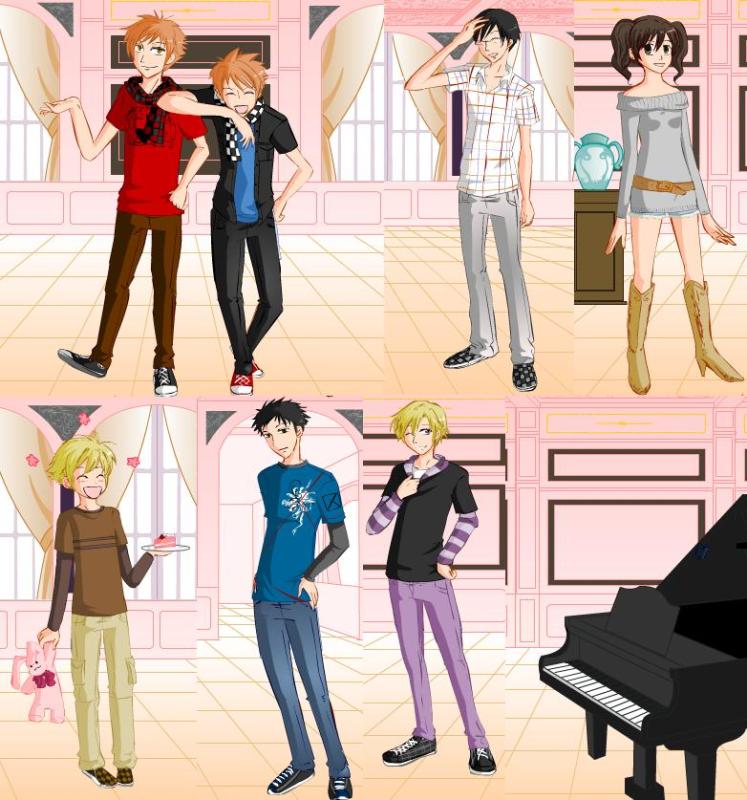 ouran highschool host club dress up Ouran High School Host Club Uniform Cosplay Mens Full Set of Costume