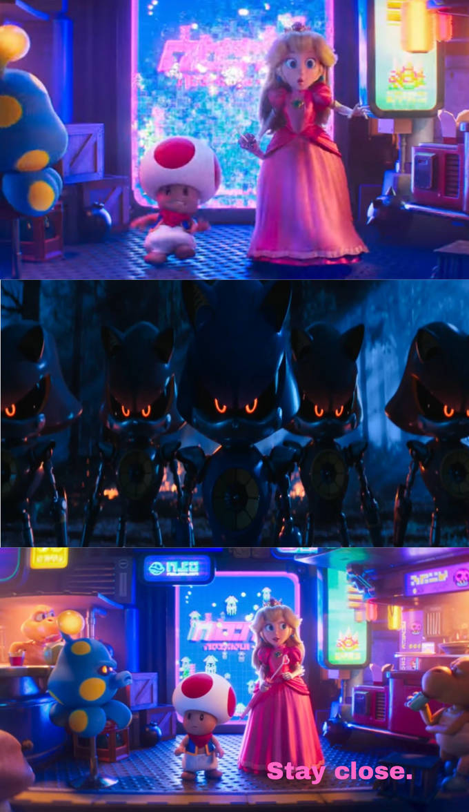 Peach and Toad encounters Metal Sonic clones by SonicSpyroHeeler on ...