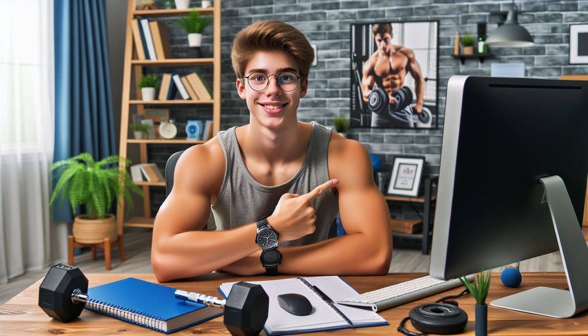 Muscle Guy Computer Computer User 033 by scriptboy on DeviantArt