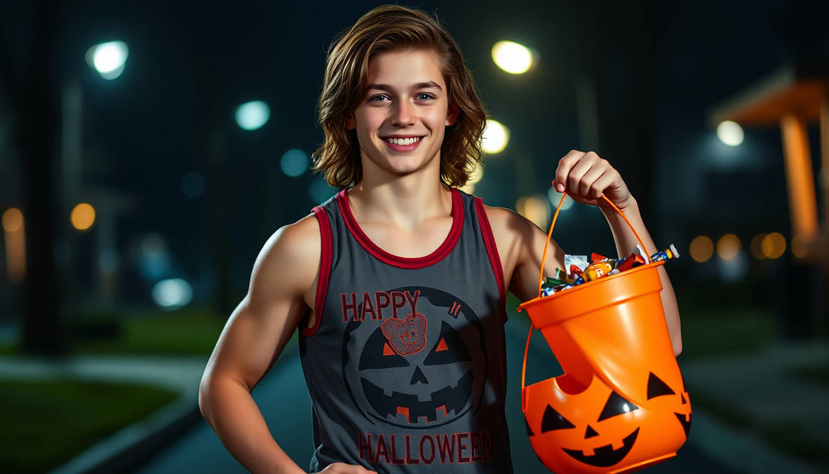 Script Boy Deviantart 261003 DU Muscle Trick-Or-Treater 145 by scriptboy on DeviantArt
