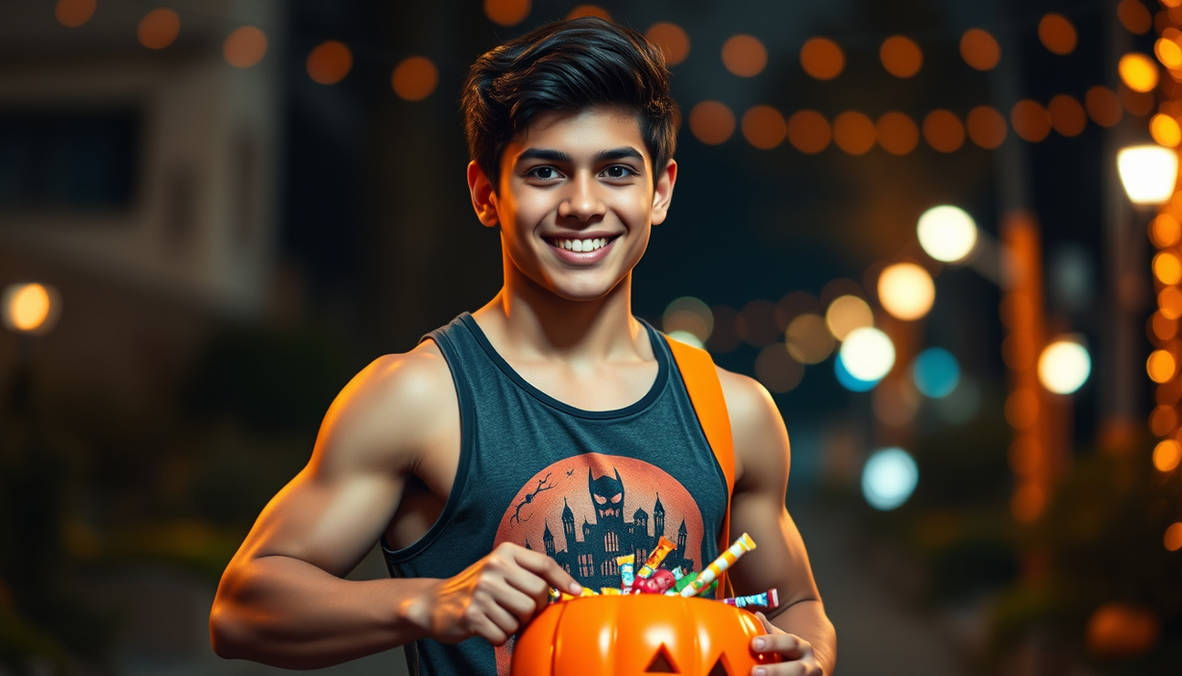 Script Boy Deviantart 261003 DU Muscle Trick-Or-Treater 139 by scriptboy on DeviantArt