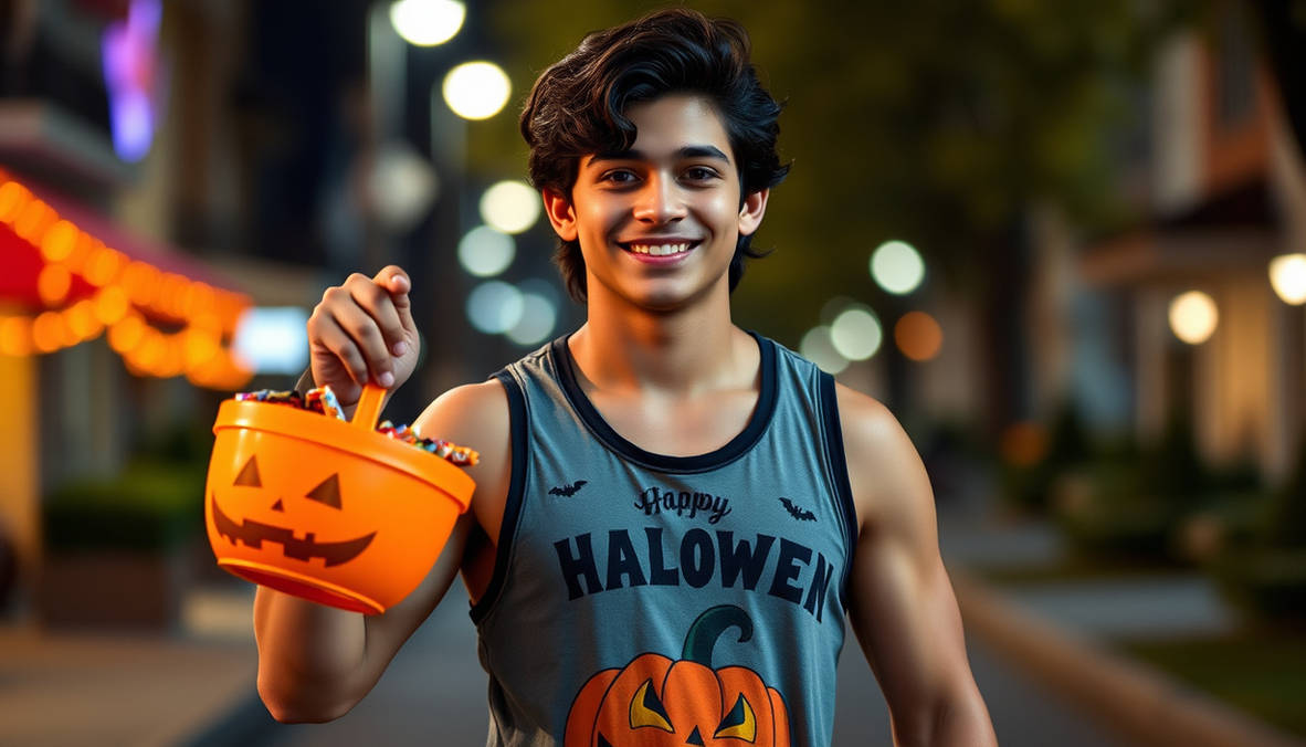 Script Boy Deviantart 261003 DU Muscle Trick-Or-Treater 098 by scriptboy on DeviantArt