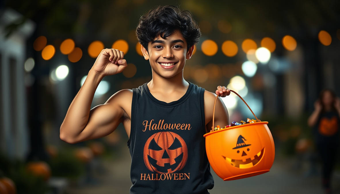 Script Boy Deviantart 261003 DU Muscle Trick-Or-Treater 073 by scriptboy on DeviantArt
